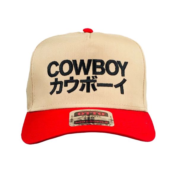 COWBOY HAT JAPAN Red Snapback Cap