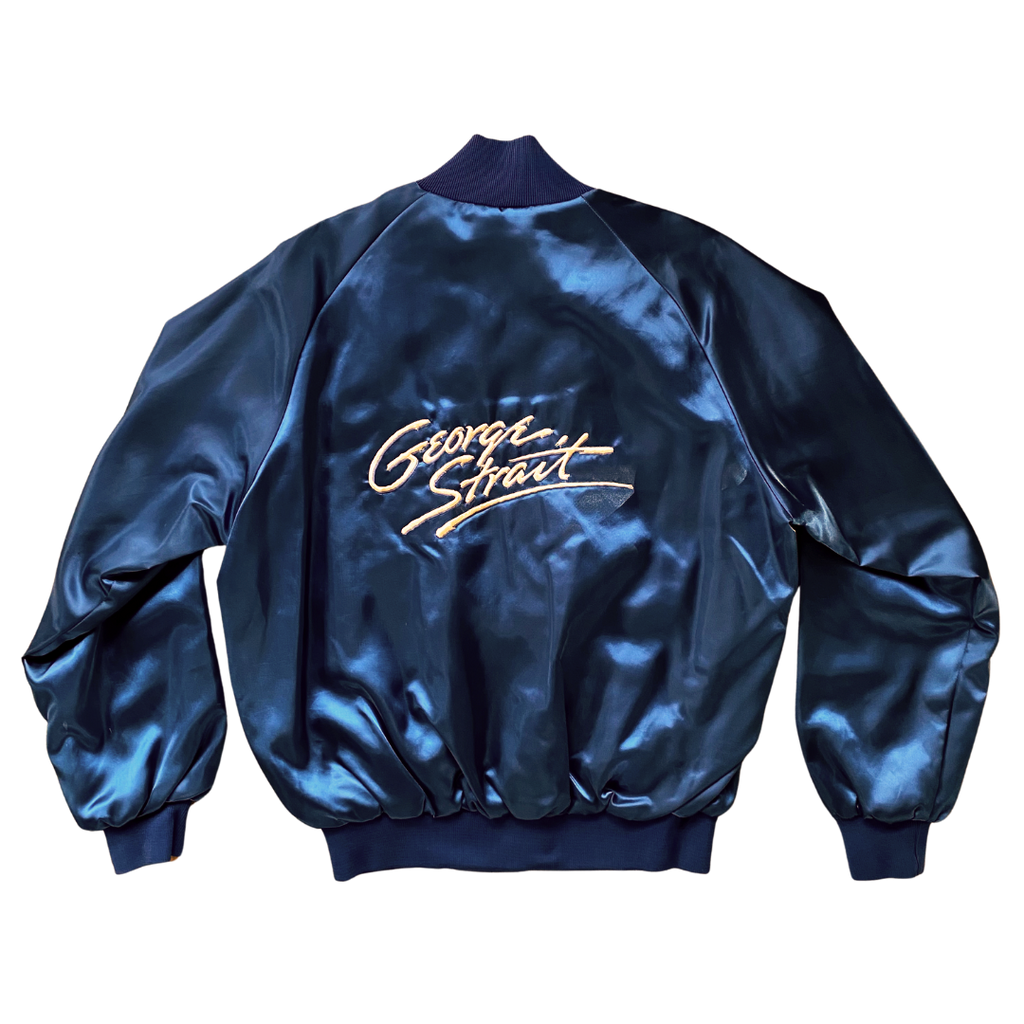 George Strait Deadstock Dark Blue Tour Jacket Size L