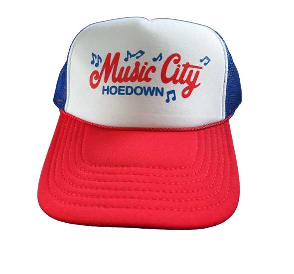 Music City Hoedown Red White Blue Trucker Cap