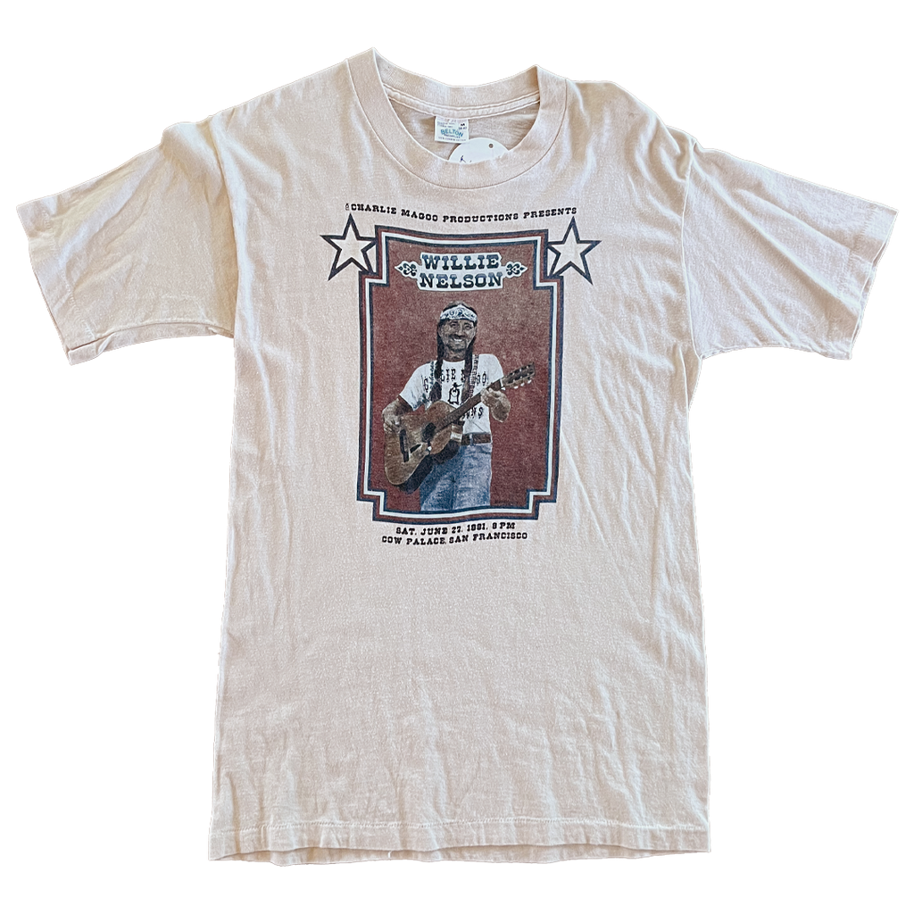 Willie Nelson Rare 1981 Cow Palace Tee Size M