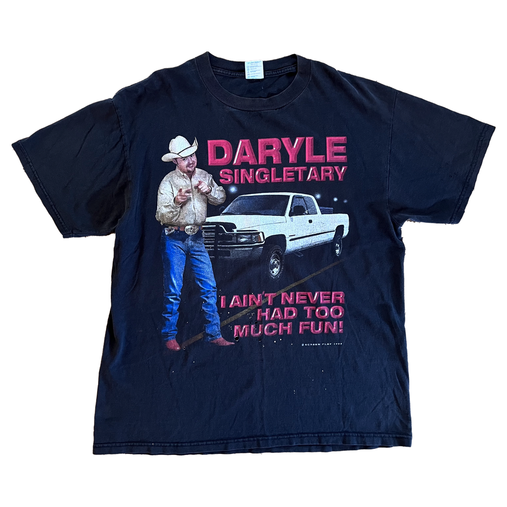 Daryle Singletary Rare Too Much Fun Tee Size L