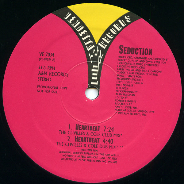 Seduction : Heartbeat (12", Promo)