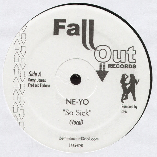 Ne-Yo : So Sick (DFA Remix) (12", Unofficial)