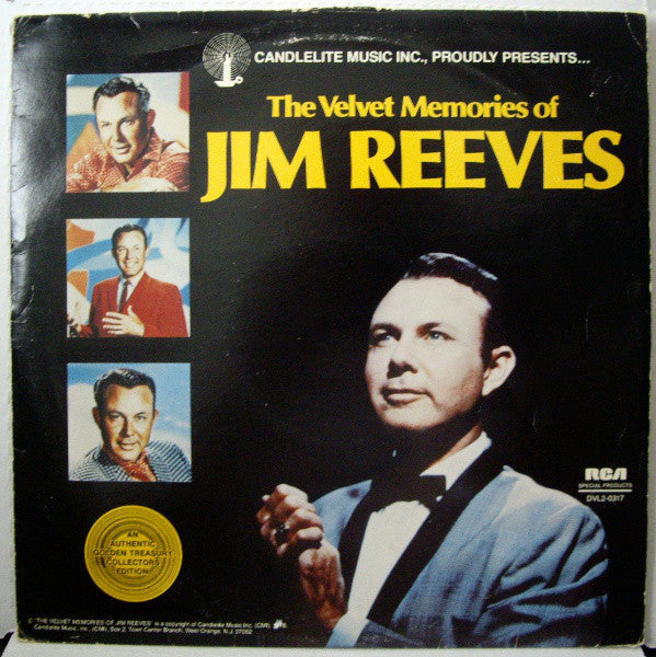 Jim Reeves : The Velvet Memories Of Jim Reeves (2xLP, Comp)