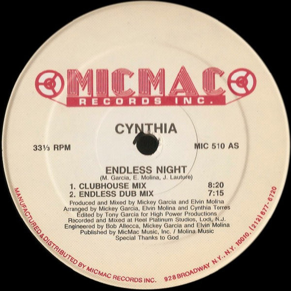 Cynthia : Endless Night (12")