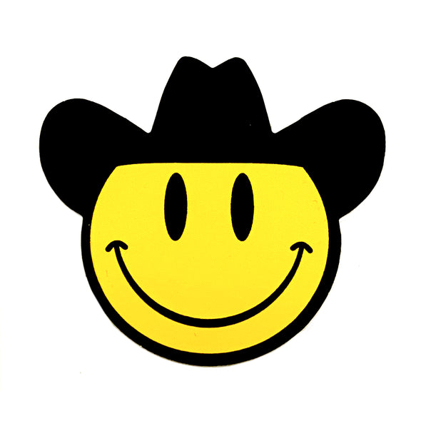 "Vinyl Ranch Die Cut Sticker" features the Disko Cowboy logo on a high-quality, 2" sticker.