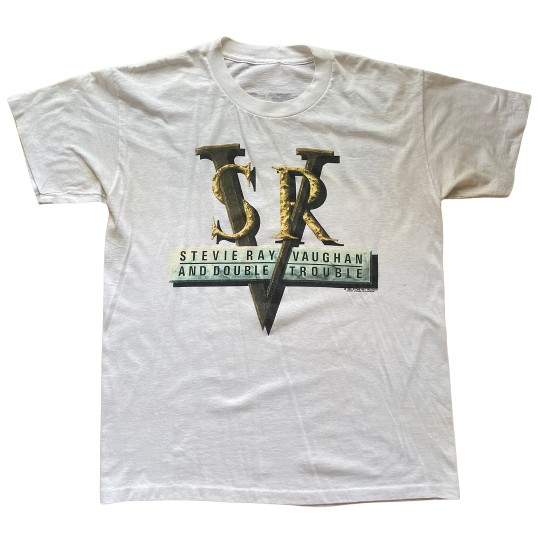 Stevie Ray Vaughan And Double Trouble 1989 Tee M – Vinyl Ranch Stevie Ray Vaughan And Double Trouble 1989 Tee M – Vinyl Ranch