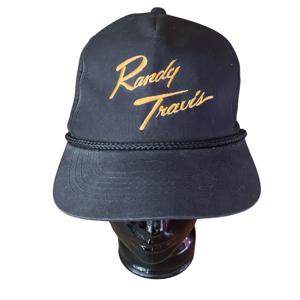 Randy Travis Neon Orange Embroidered Hat