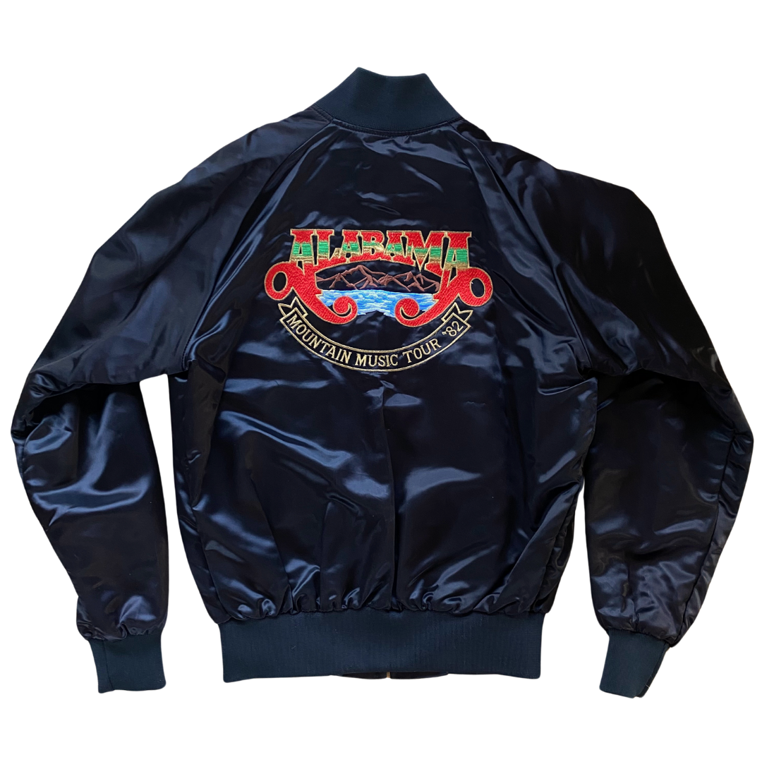 embroidered satin jacket サテンジャケット Alabama Deadstock Mountain Music Embroidered Satin Jacket Size M