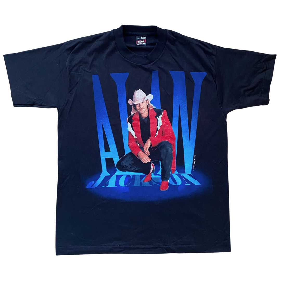 Alan Jackson Deadstock Who I Am Tour Tee Size L – Vinyl Ranch Alan Jackson Deadstock Who I Am Tour Tee Size L – Vinyl Ranch