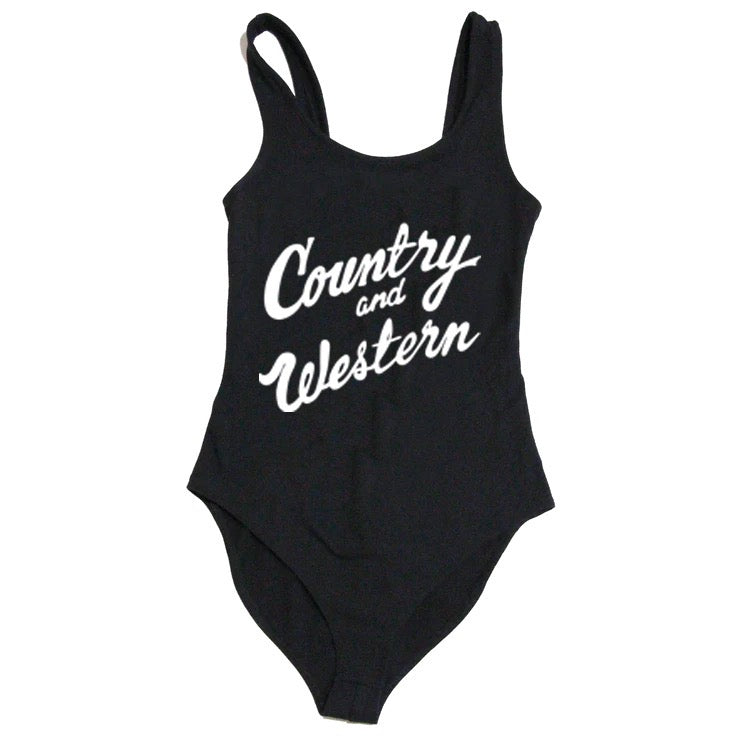 Country & Western Black Women's Bodysuit – Vinyl Ranch