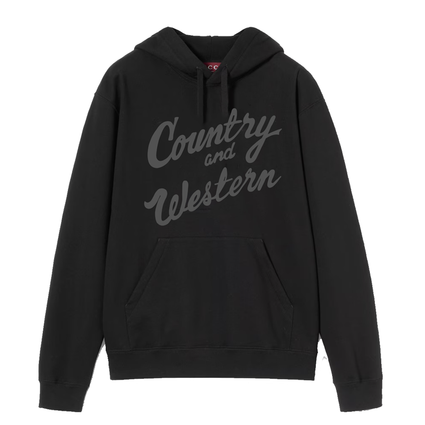 Country & Western Double Black Hoodie