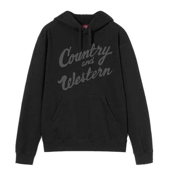 Country & Western Double Black Hoodie