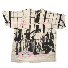 Diamond Rio All Over Print Pink Black Vintage White Size XXL