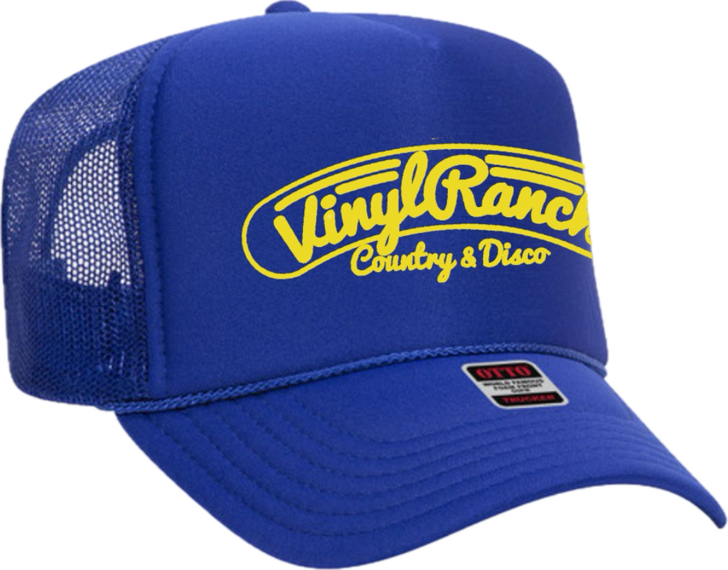 Country & Disco Trucker Hat - Blue & Yellow