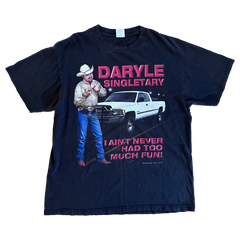 Daryle Singletary Rare Too Much Fun Tee Size L