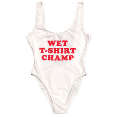 Wet T-Shirt Champ White Bodysuit