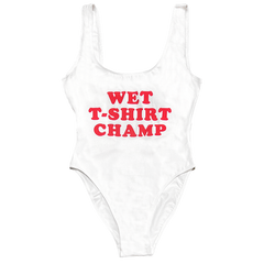 Wet T-Shirt Champ White Bodysuit