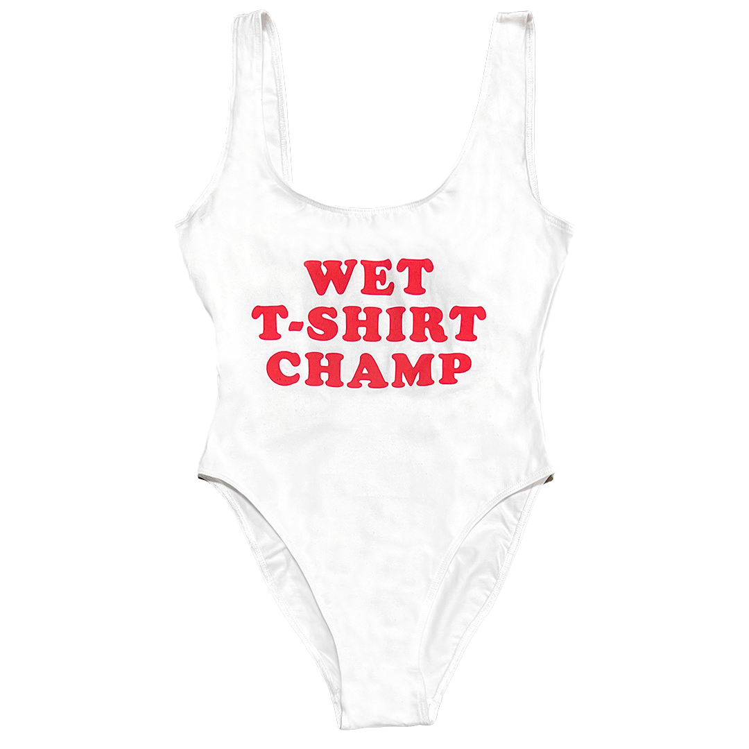 Wet T-Shirt Champ White Bodysuit – Vinyl Ranch