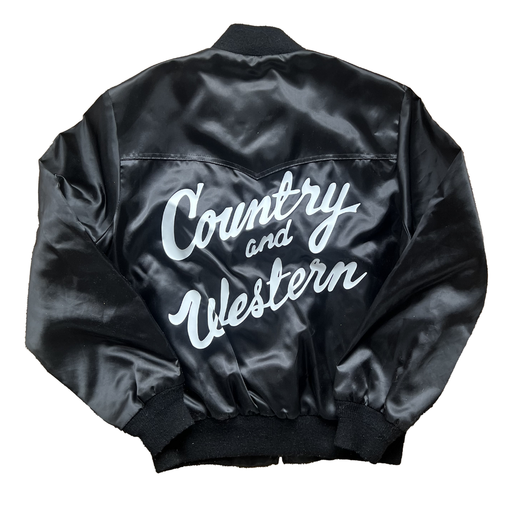 Country & Western 80s Deadstock Black Zip Jacket Size M – Vinyl Ranch Country & Western 80s Deadstock Black Zip Jacket Size M – Vinyl Ranch