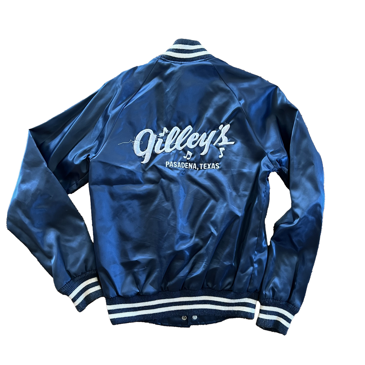 ナイロンジャケット GREASERS JACKET RACO SATIN Gilley's Navy Blue Satin Jacket Size S – Vinyl Ranch