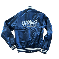 Gilley's Navy Blue Satin Jacket Size S