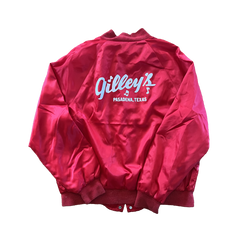 Gilley's Red Satin Jacket Size L