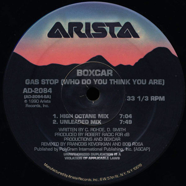 Boxcar : Gas Stop (Who Do You Think You Are) (12")
