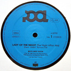 Boys Next Door (2) : Lady Of The Night (12", Maxi)