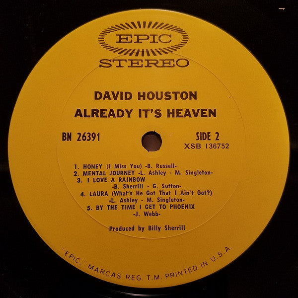 David Houston : Already It's Heaven (LP, Album)