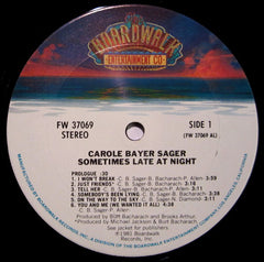Carole Bayer Sager : Sometimes Late At Night (LP, Album)