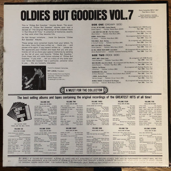 Various : Oldies But Goodies Vol. 7 (LP, Album, Comp, RE, Los)