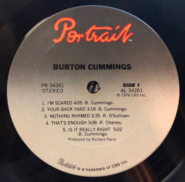 Burton Cummings : Burton Cummings (LP)