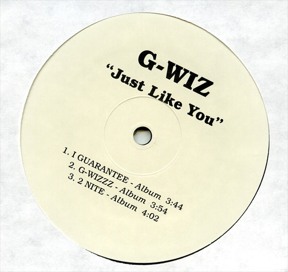 G-Wiz : Just Like You / I Guarantee (12", Promo)