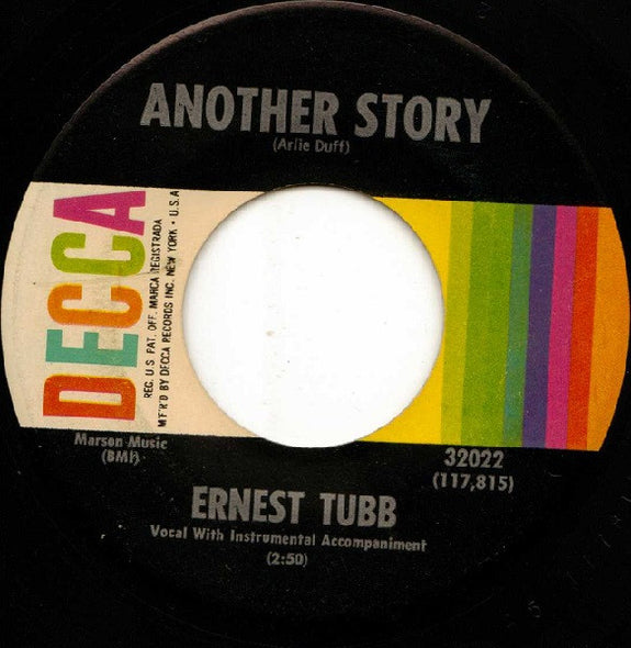 Ernest Tubb : Another Story (7", Pin)