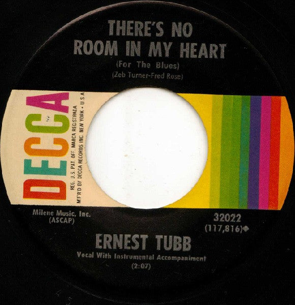 Ernest Tubb : Another Story (7", Pin)