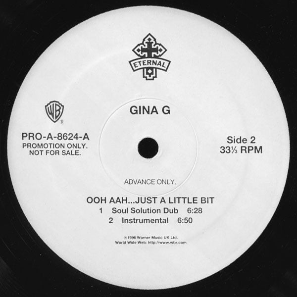 Gina G : Ooh Aah... Just A Little Bit (12", Promo)