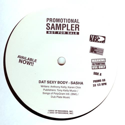Sasha (7) : Dat Sexy Body (12", Maxi, Promo)
