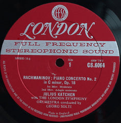 Julius Katchen With The London Symphony Orchestra, Georg Solti, Rachmaninov*, Balakirev* : Concerto No. 2 In C Minor For Piano And Orchestra / Islamey -- Oriental Fantasia (LP)