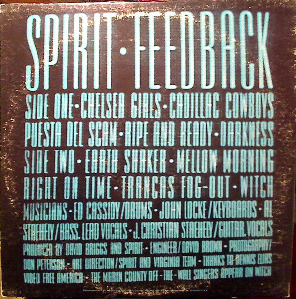 Spirit (8) : Feedback (LP, Album, Ter)