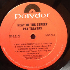 Pat Travers Band : Heat In The Street (LP, Album, Bes)