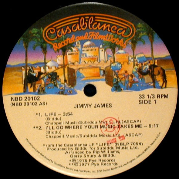 Jimmy James (2) : Life / I'll Go Where Your Music Takes Me (12", S/Sided)