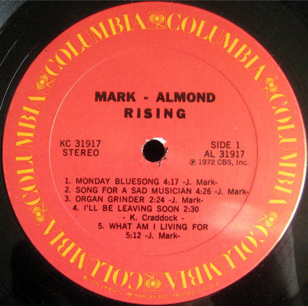 Mark-Almond : Rising (LP, Album, Ter)