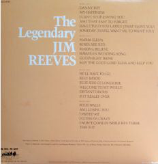 Jim Reeves : The Legendary Jim Reeves (2xLP, Comp)