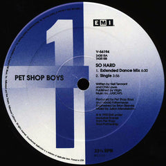 Pet Shop Boys : So Hard (12", Maxi)