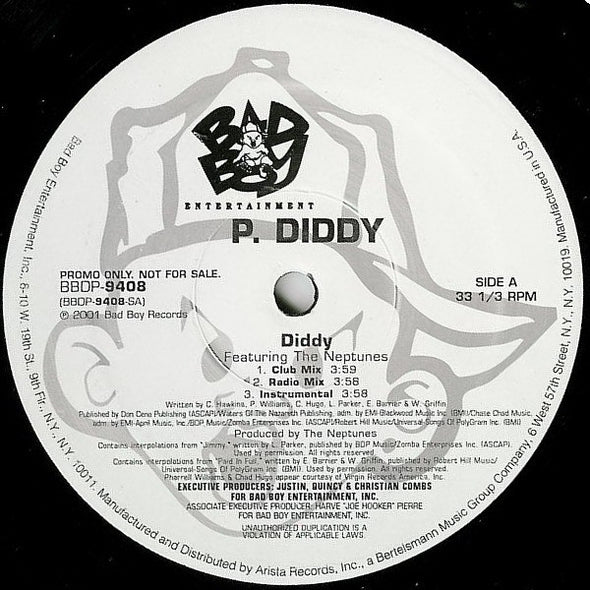 P. Diddy : Diddy (12", Promo)