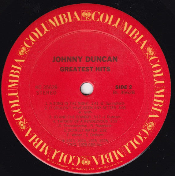 Johnny Duncan (3) : Greatest Hits (LP, Comp)