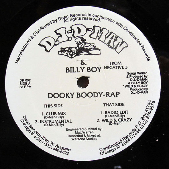DJ D-Man & Billy Boy (2) : Dooky Boody-Rap (12")