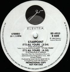 Starpoint : It's All Yours (12", Promo)