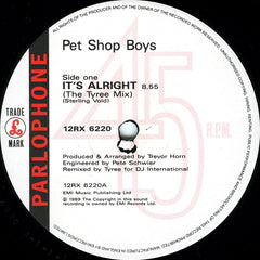 Pet Shop Boys : It's Alright (The DJ International Mixes) (12", Single)